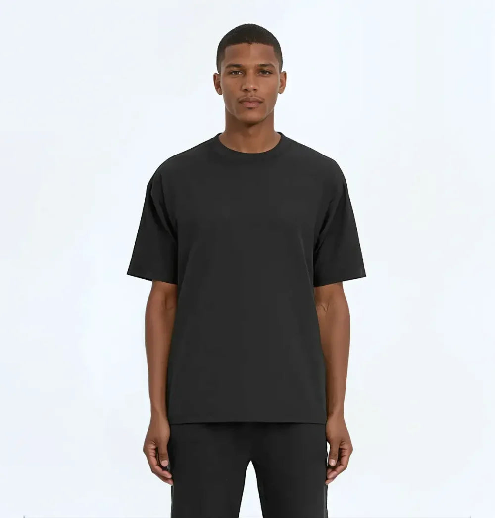 Crew Neck T-Shirt: Black